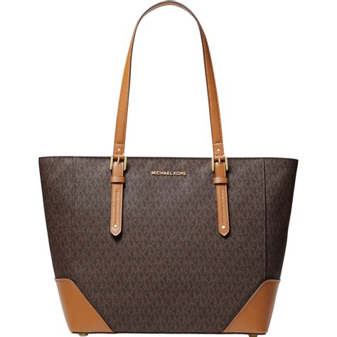 Michael Kors Aria Large Leather Tote .